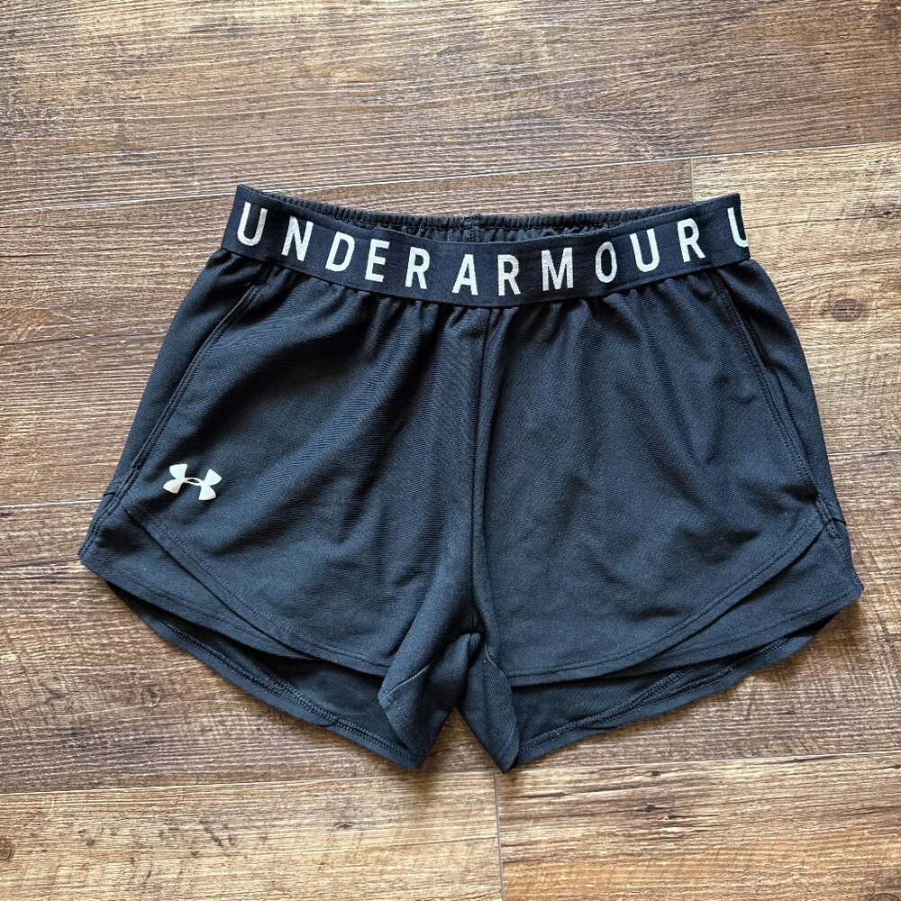Under Armour Women's Play Up 3.0 Shorts Black/White Size x-small